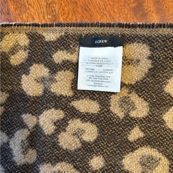 J. Crew Reversible Poncho Wrap Leopard EUC - Picture 4 of 9